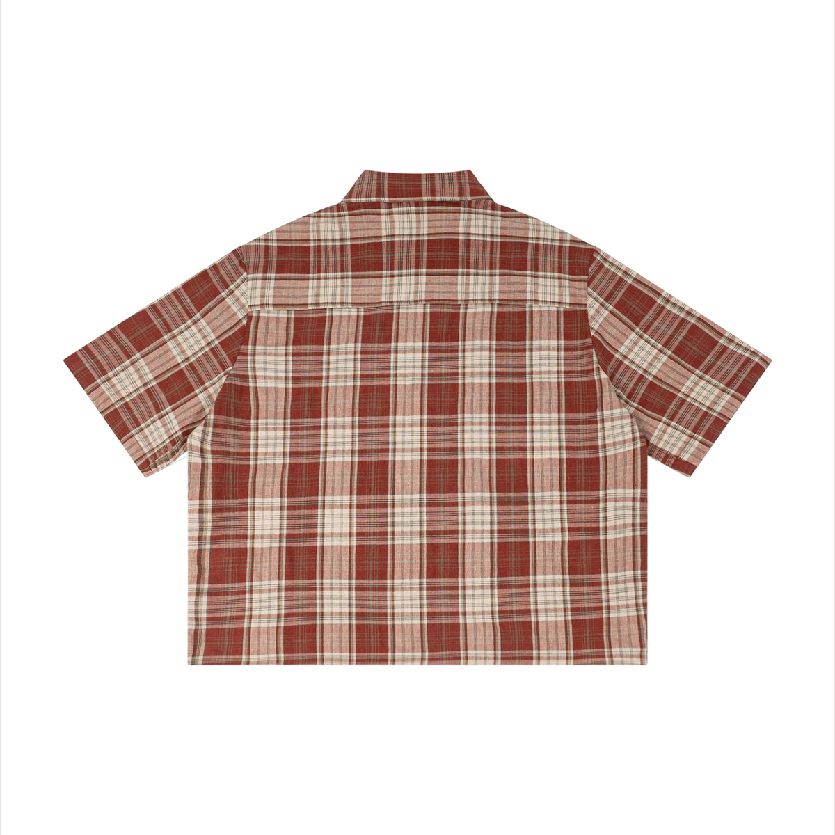 Essential Unisex Plaid Short Sleeve Shirt