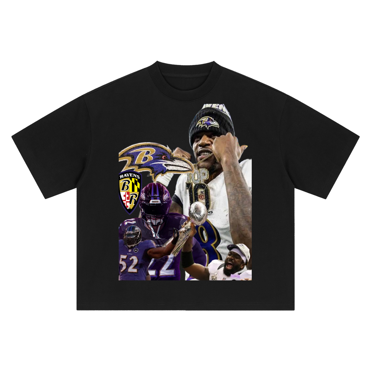 Ravens Boxy “Top 10” T-Shirt