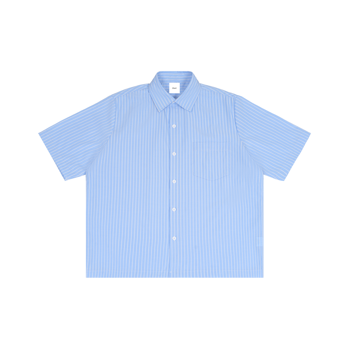 Essential Striped Boxy Short Sleeve Shirt