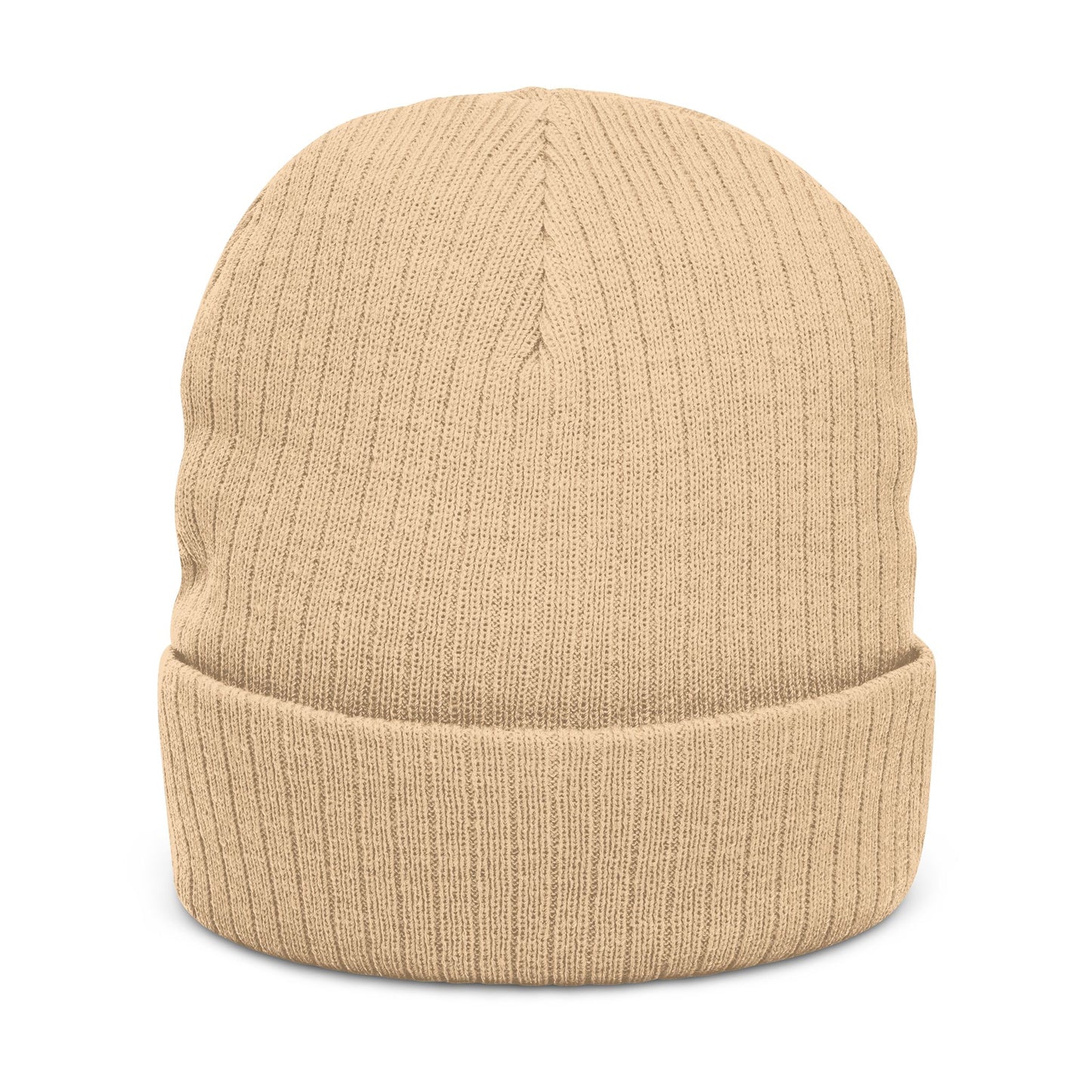 Seugruh Embroidered Ribbed Knit Beanie -