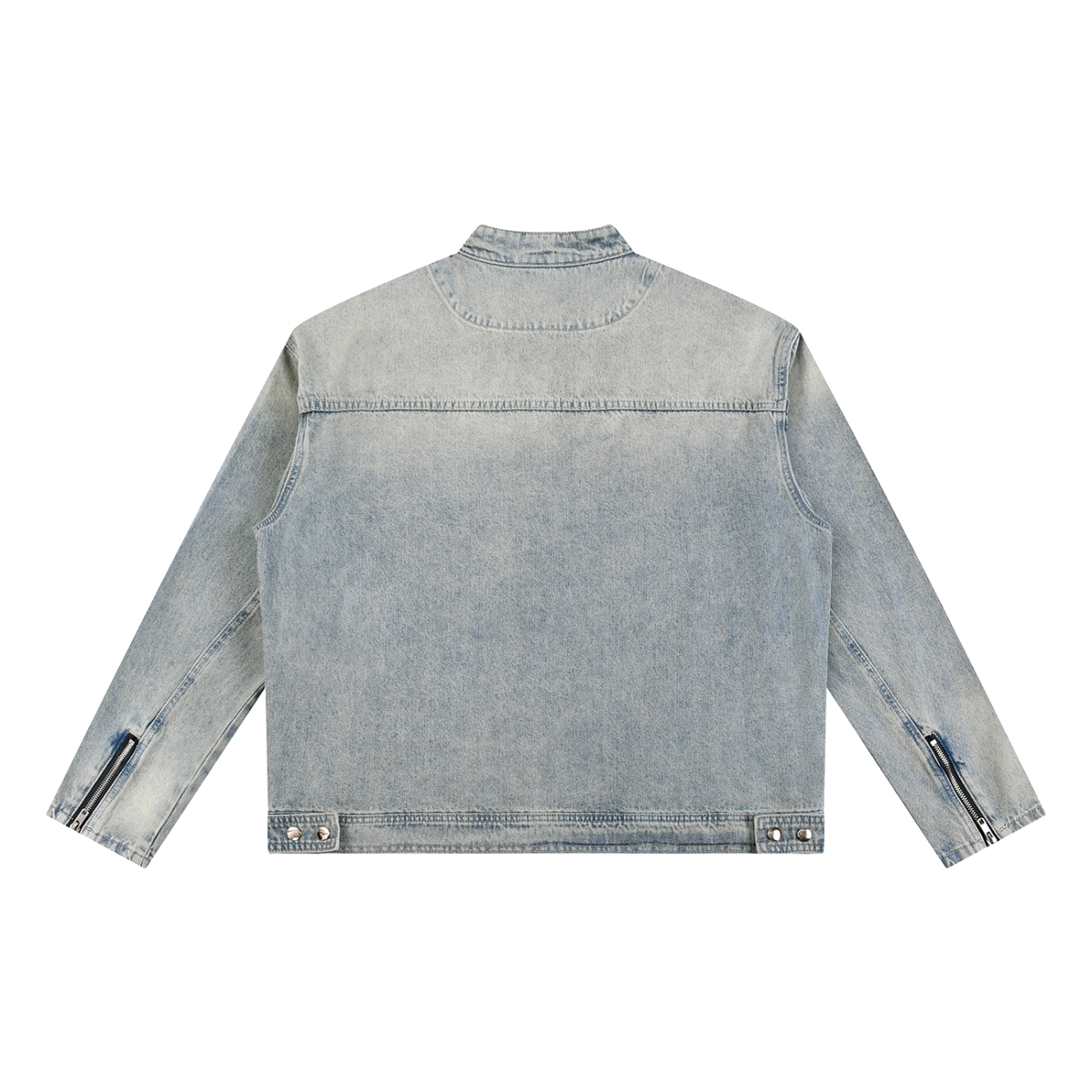 Essential Vintage Zip Denim Jacket