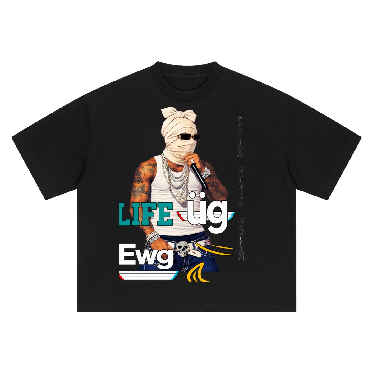 Jim Jones Boxy “Life Ewg” T-Shirt
