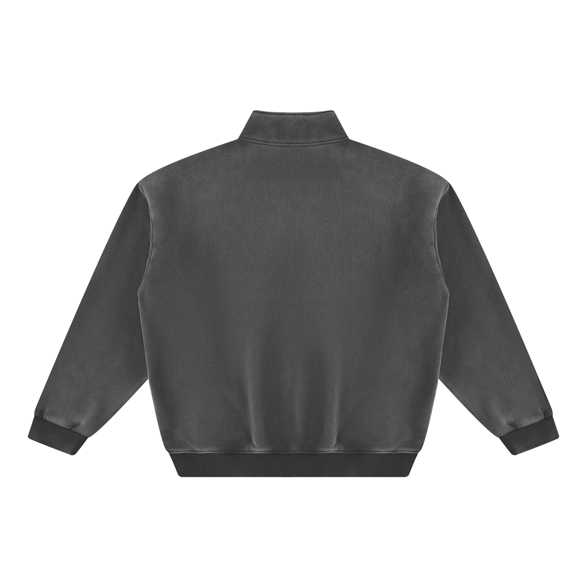 Seugruh Bastien Vintage Wash Quarter-Zip Fleece Sweatshirt
