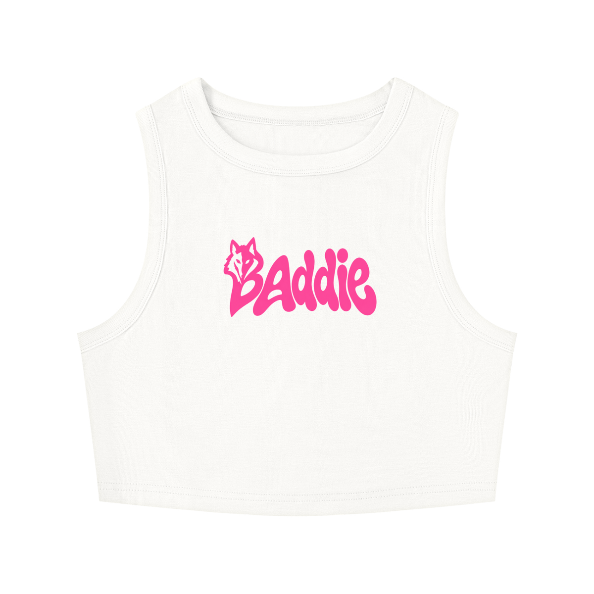 Seugruh Bastien Women's pink “Baddie”Crop Tank Top