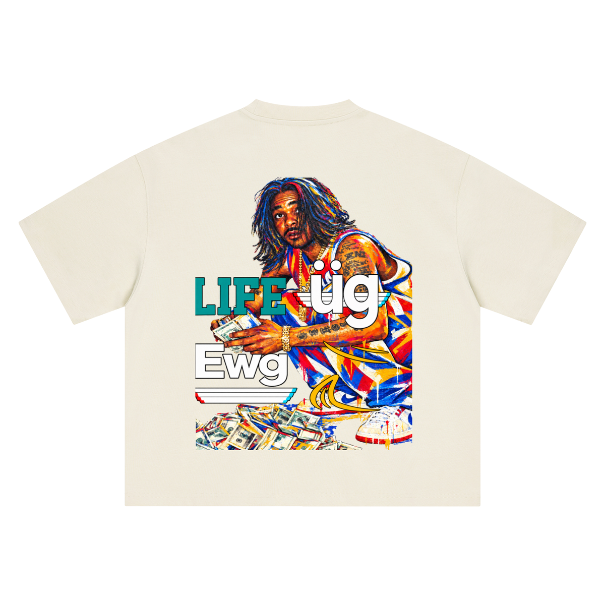Jim Jones Boxy “Life Ewg” T-Shirt