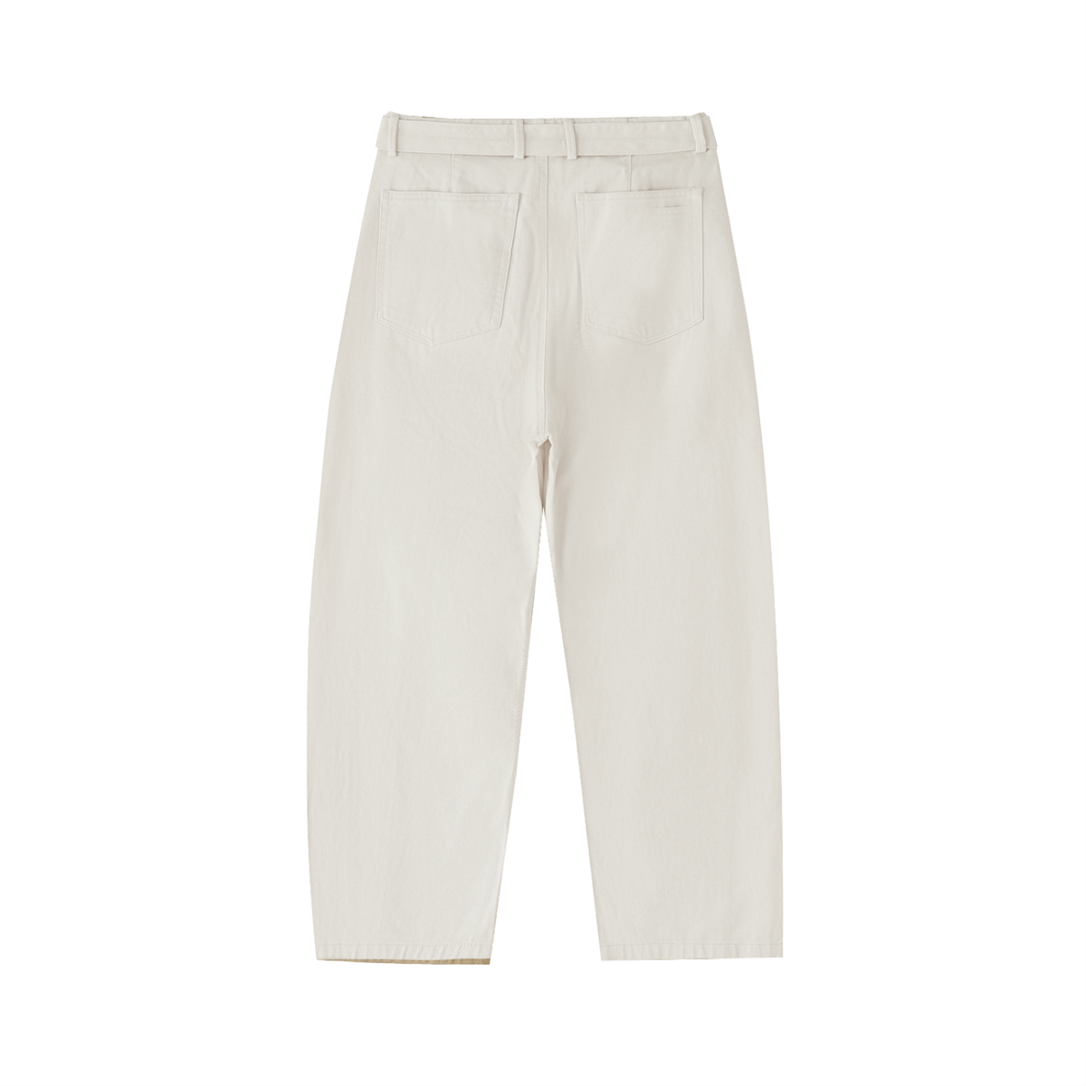 Essential Belted Barrel Chino Pants