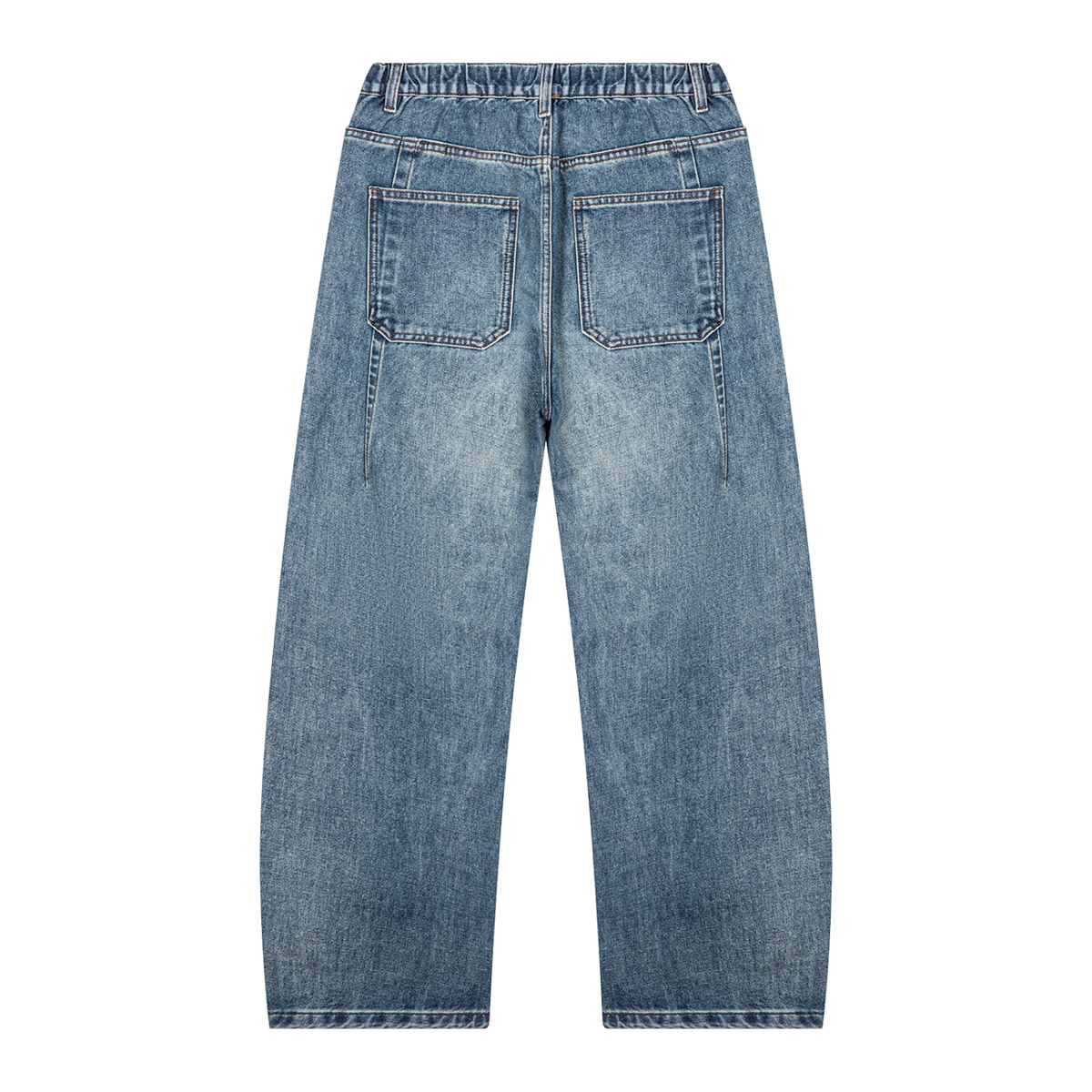 Essential Unisex Barrel Leg Denim Jeans