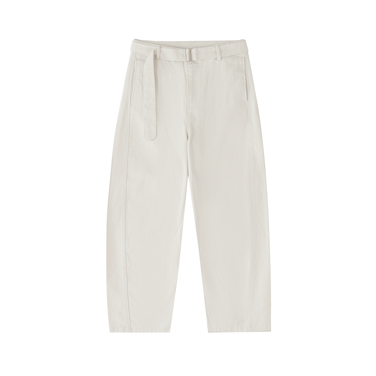 Essential Belted Barrel Chino Pants
