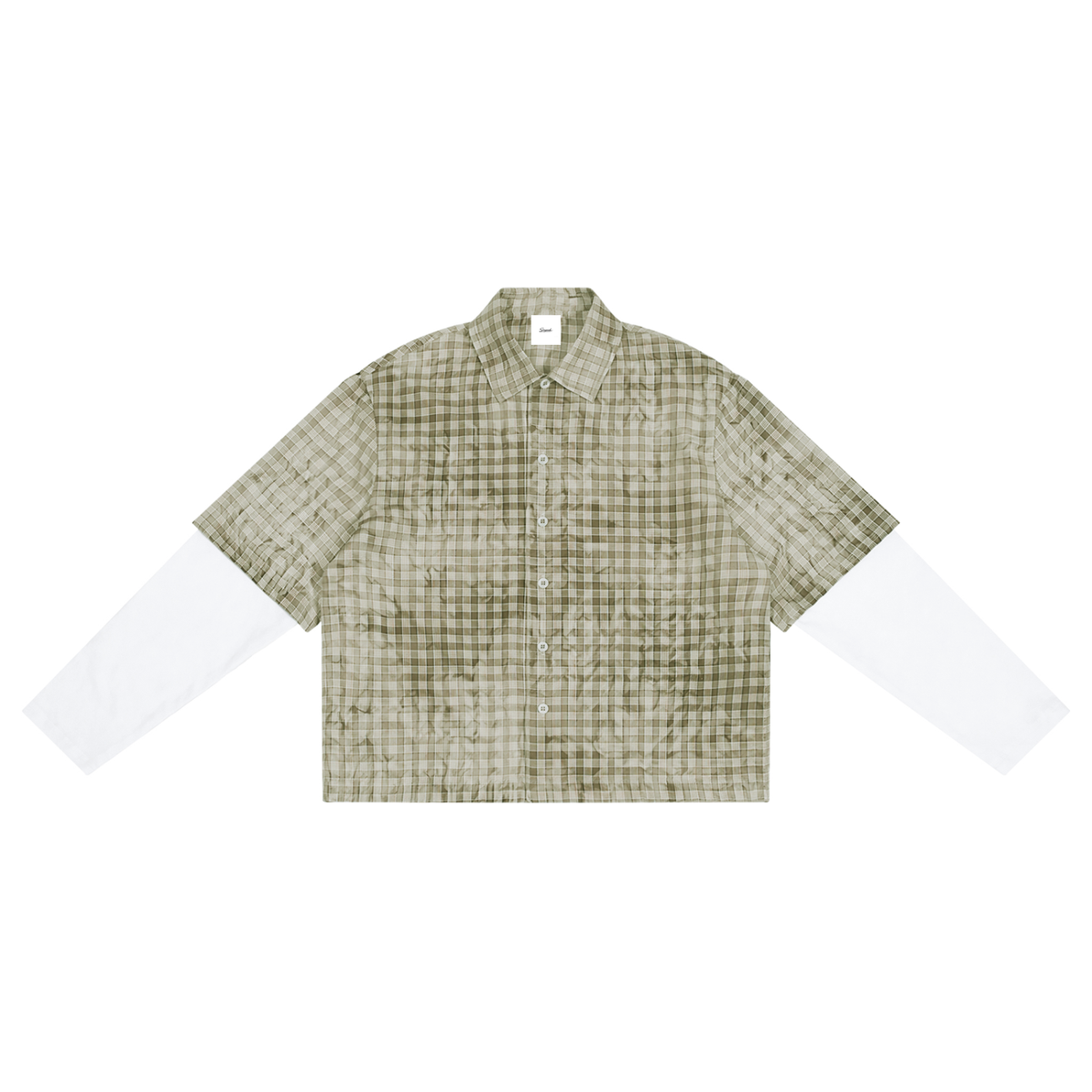 Essential Unisex Plaid Short Sleeve Shirt