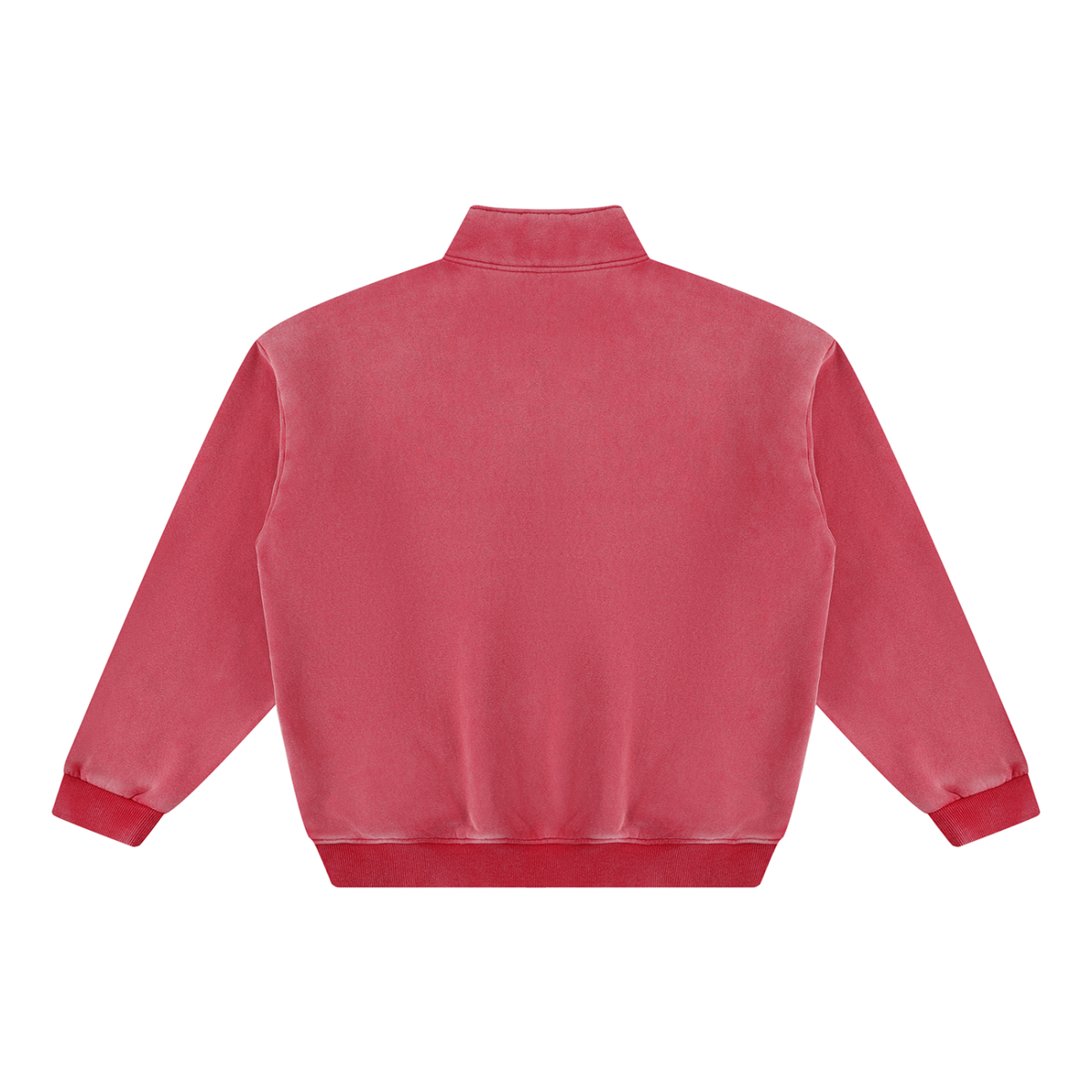 Seugruh Bastien Vintage Wash Quarter-Zip Fleece Sweatshirt