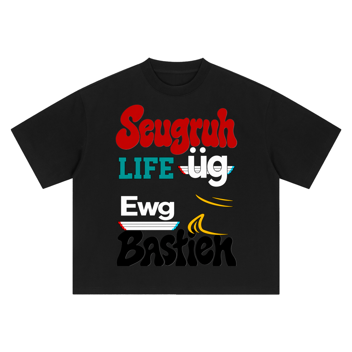 Seugruh Bastien Boxy FCR name pronunciation T-Shirt