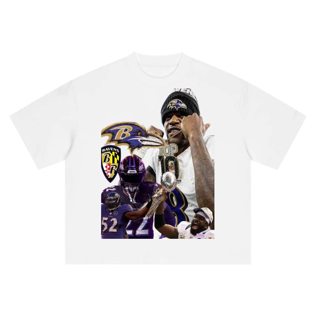 Ravens Boxy “Top 10” T-Shirt