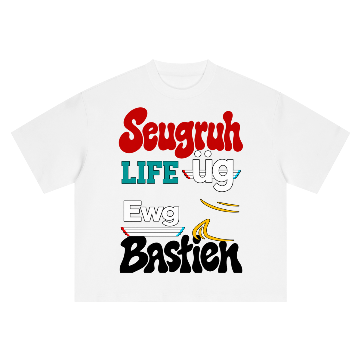 Seugruh Bastien Boxy FCR name pronunciation T-Shirt