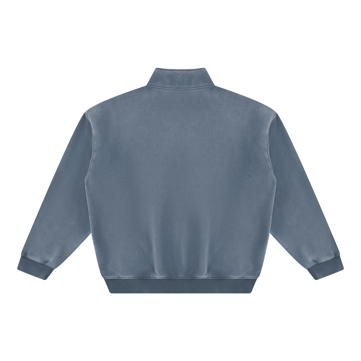 Seugruh Bastien Vintage Wash Quarter-Zip Fleece Sweatshirt