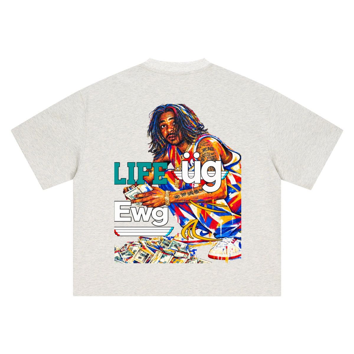 Jim Jones Boxy “Life Ewg” T-Shirt
