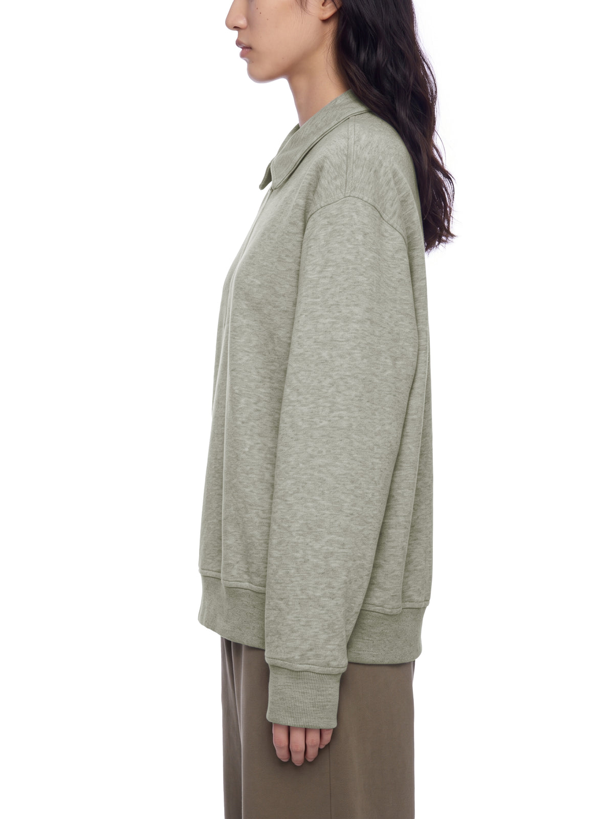 Essential Boxy Quarter-Zip Sweatshirt