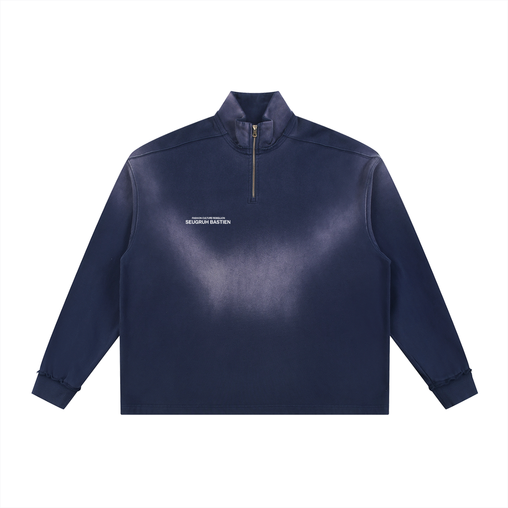 Branded Quarter-Zip