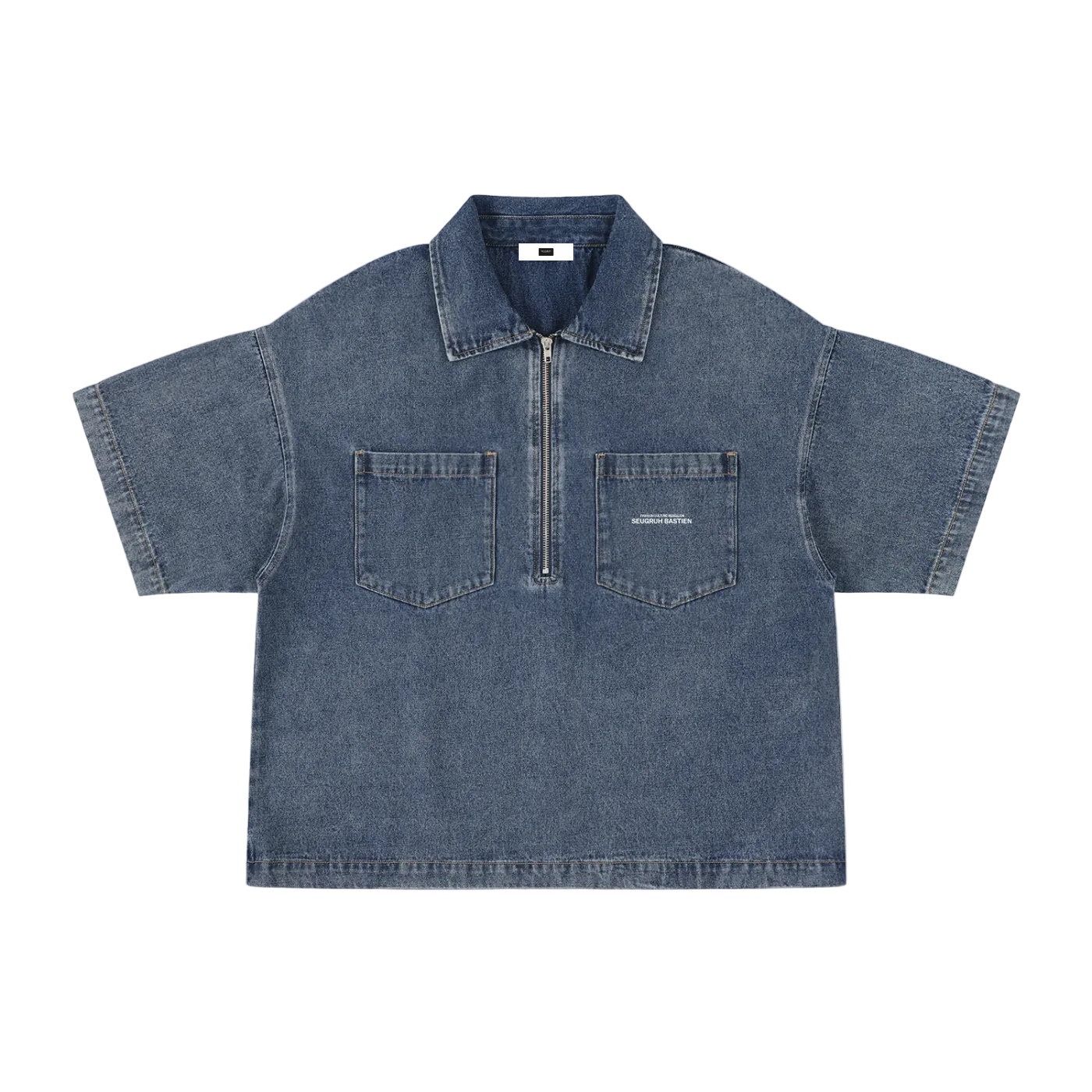 Vintage Quarter-Zip Denim