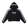 Ewg Contrast Cropped Hoodie
