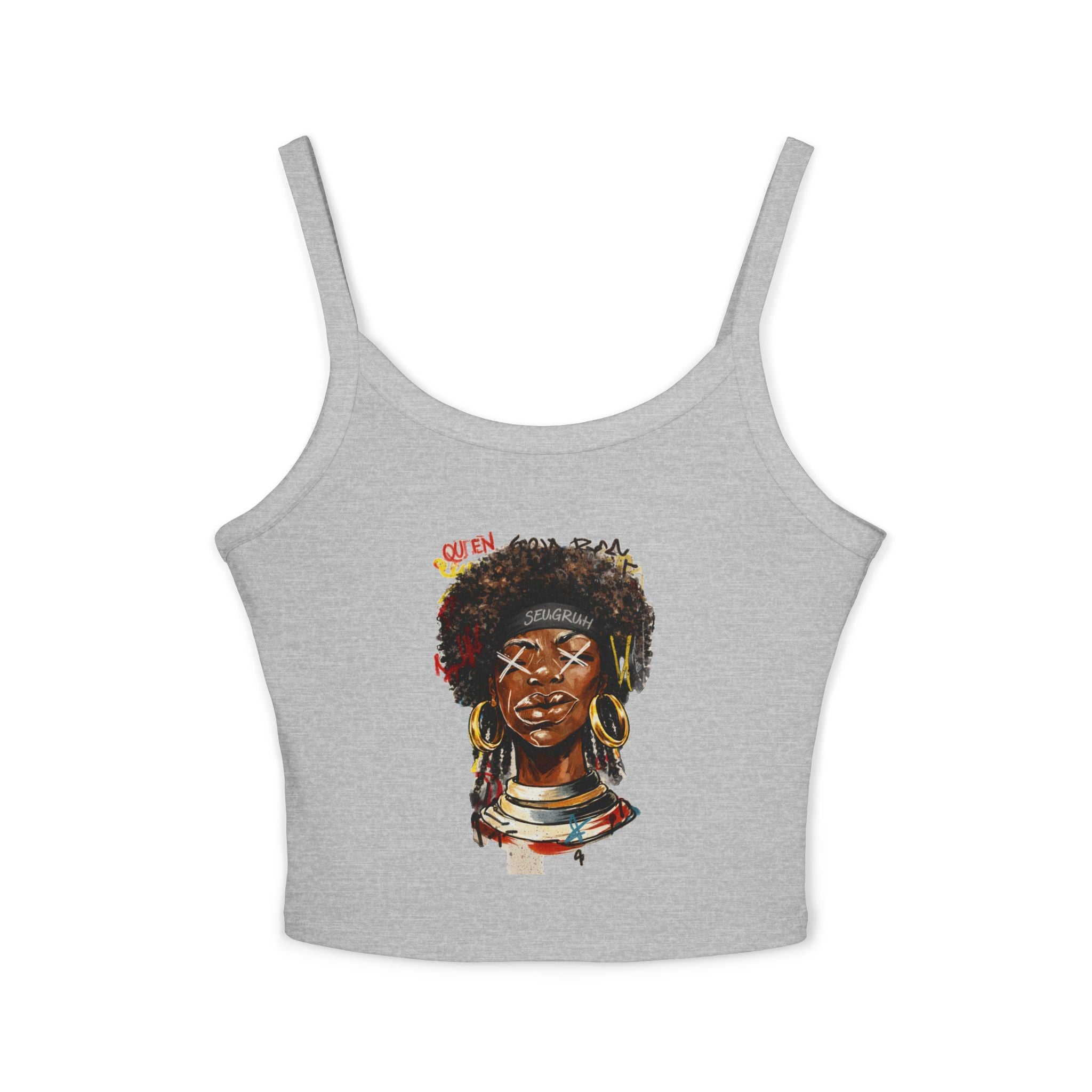 Seugruh Bastien Afro Women Spaghetti Strap Tank Top