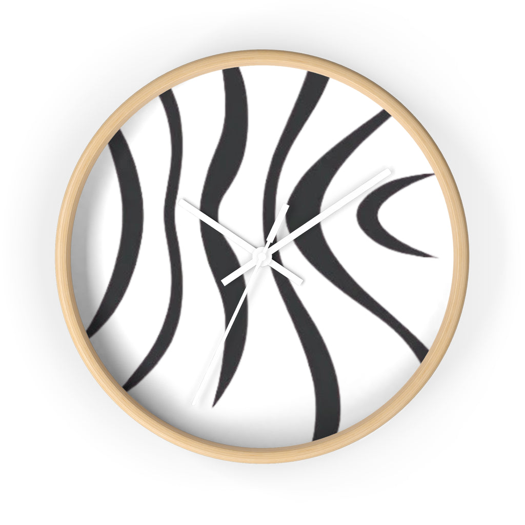 Wolf Striped Clock