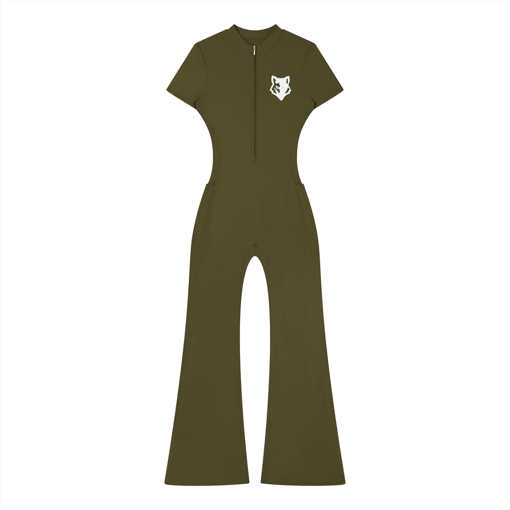 Tight Flared Wolf Jumpsuit