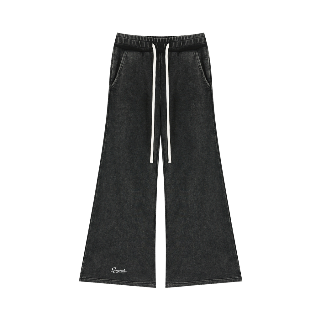 Mineral Wash Flared Sweatpants