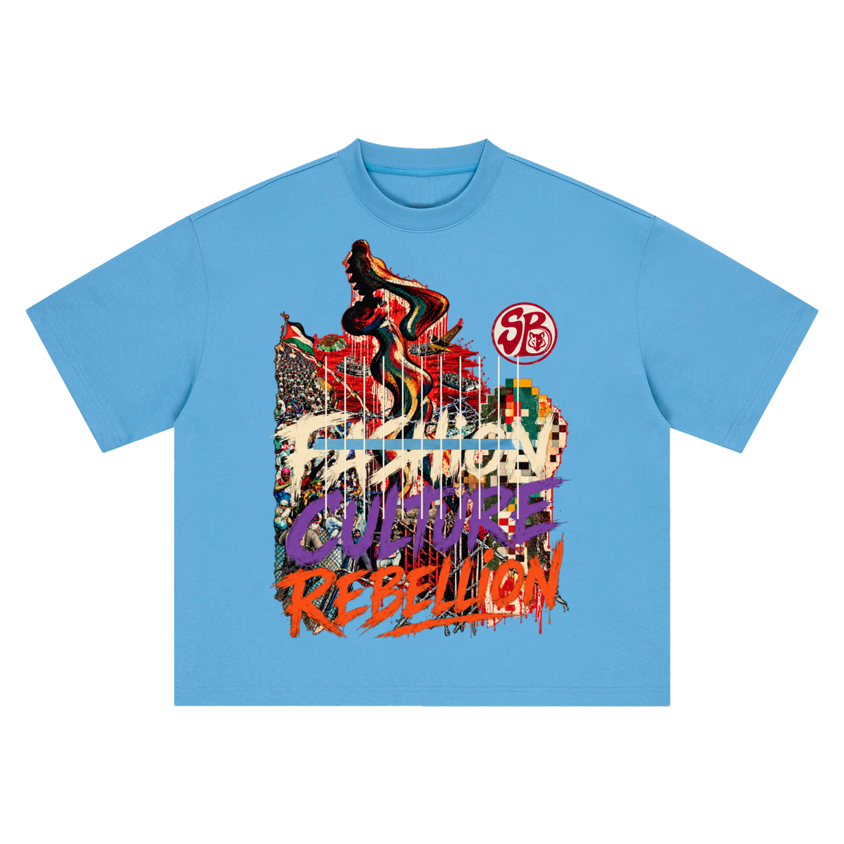 Seugruh Bastien Borders of Conflict Boxy T-Shirt