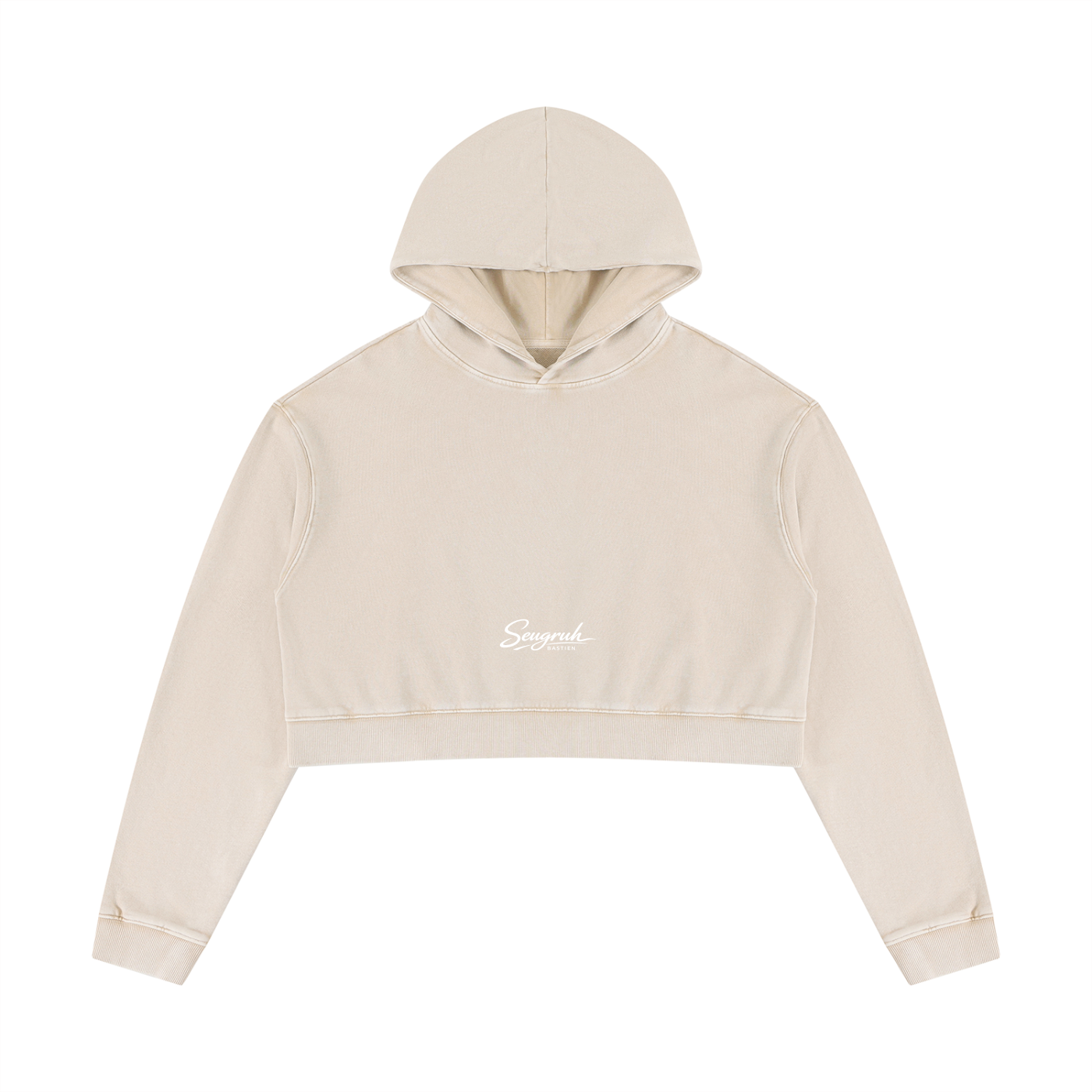 Mineral Washed Crop Hoodie