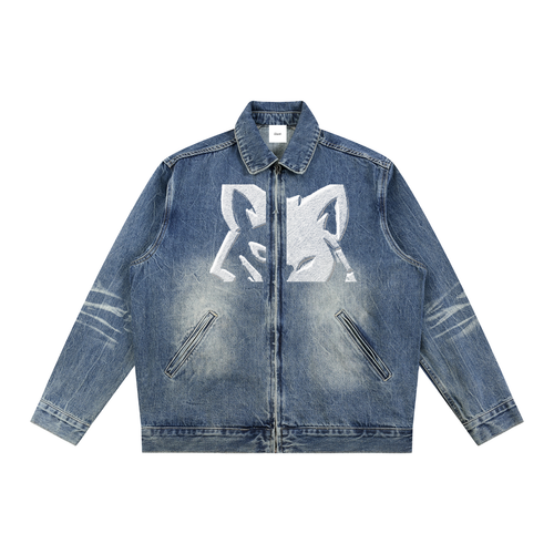 White Wolf Denim Jacket