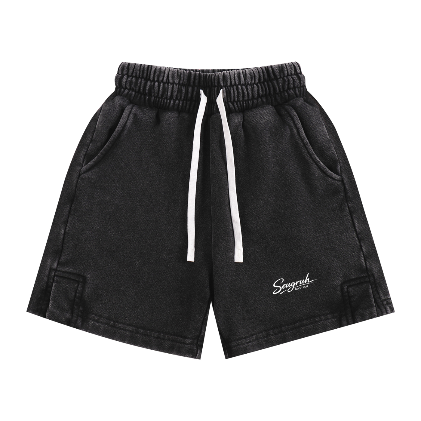 Kids signature logo Snow Washed Shorts