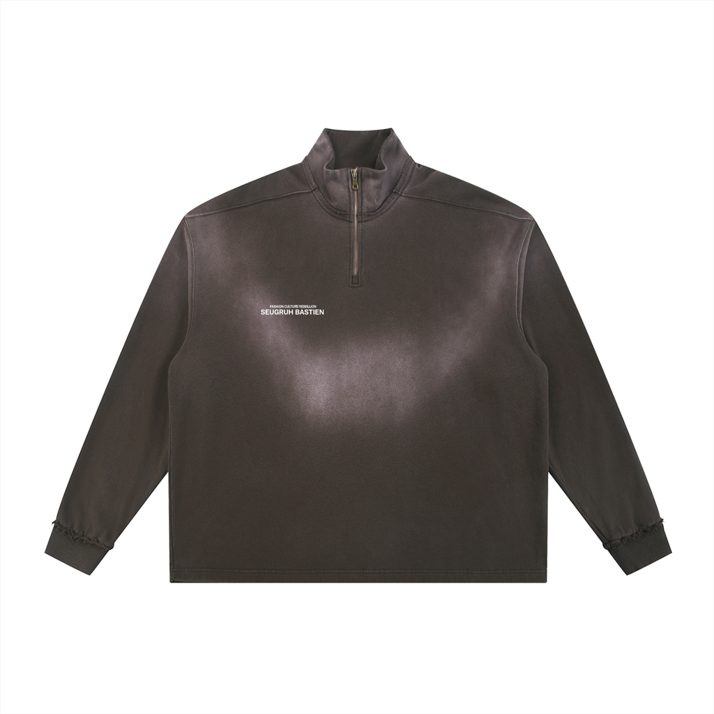 Branded Quarter-Zip