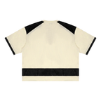 Branded Mesh Boxy Pullover
