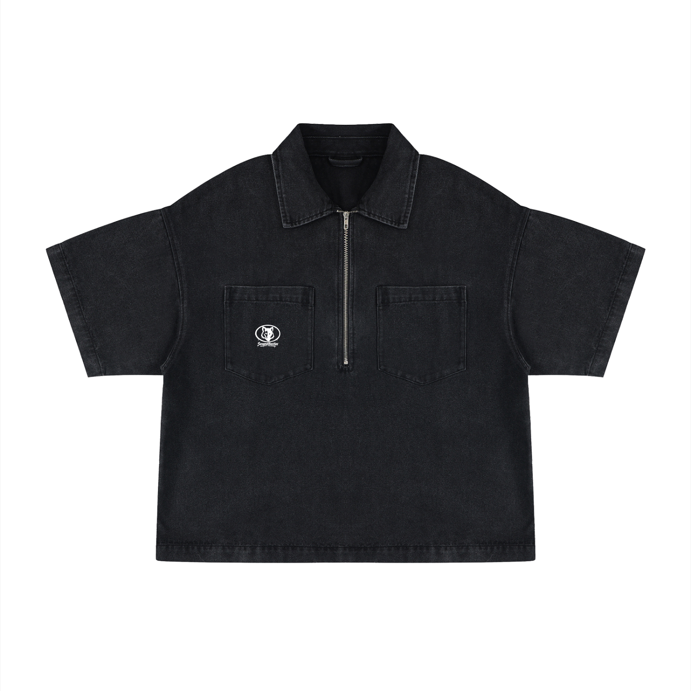 Vintage Quarter-Zip Denim