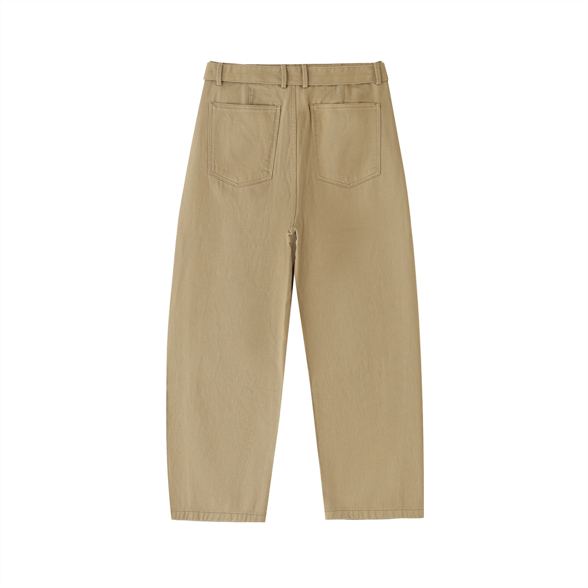 Essential Belted Barrel Chino Pants
