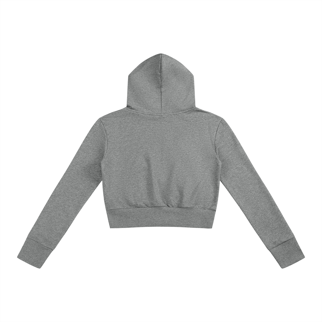 Slim Crop Full Zip Hoodie