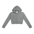 Slim Crop Full Zip Hoodie