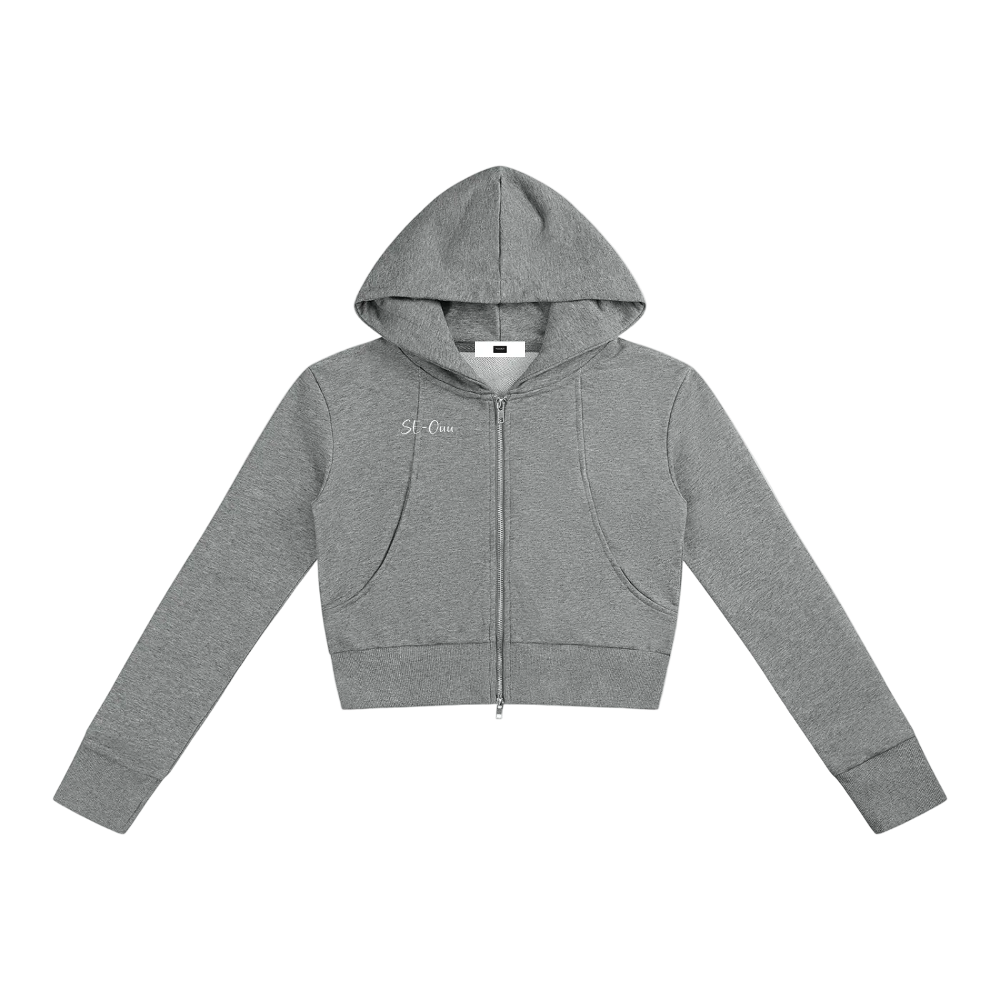 Slim Crop Full Zip Hoodie