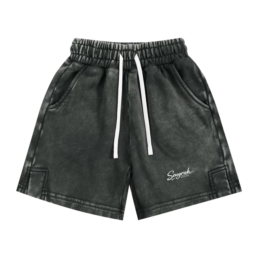 Kids signature logo Snow Washed Shorts