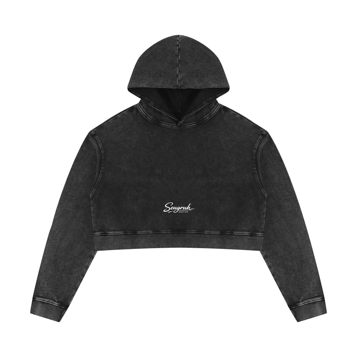 Mineral Washed Crop Hoodie