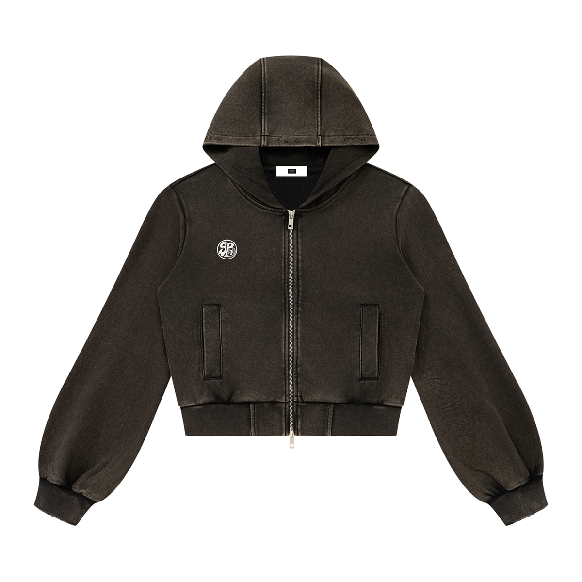 Seugruh Bastien Vintage Wash Zip Hoodie