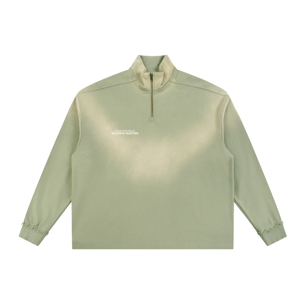 Branded Quarter-Zip