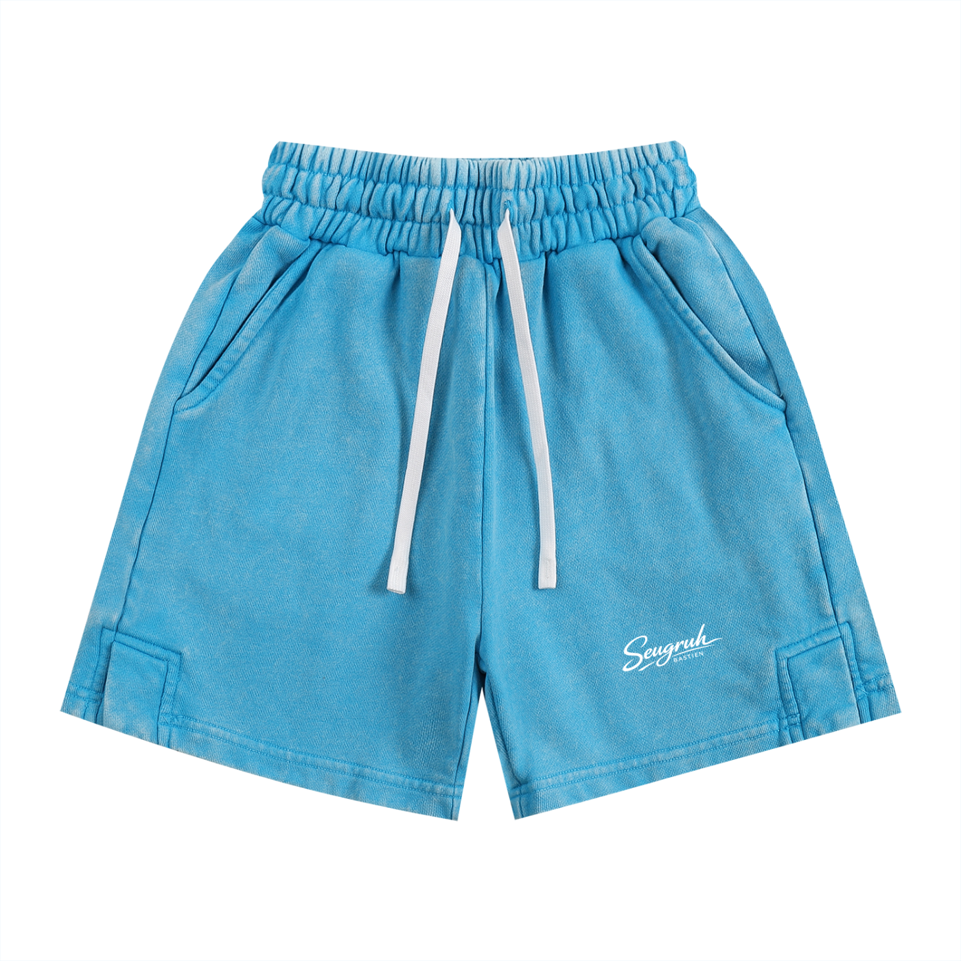 Kids signature logo Snow Washed Shorts