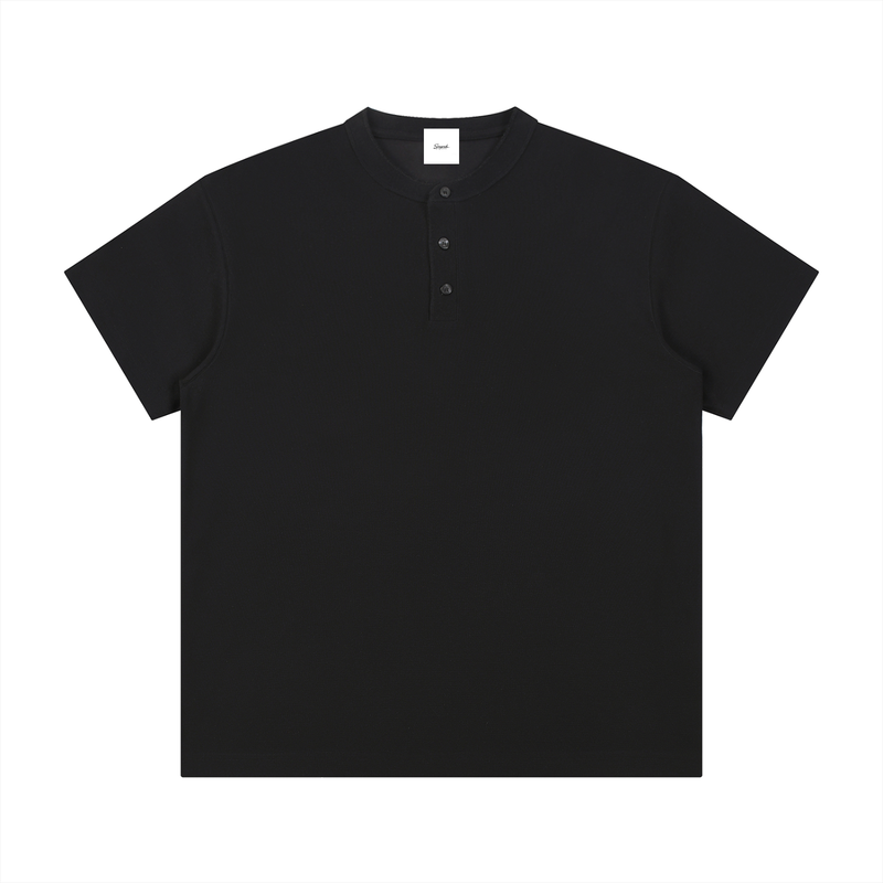 Essential Short Sleeve Henley Shirt