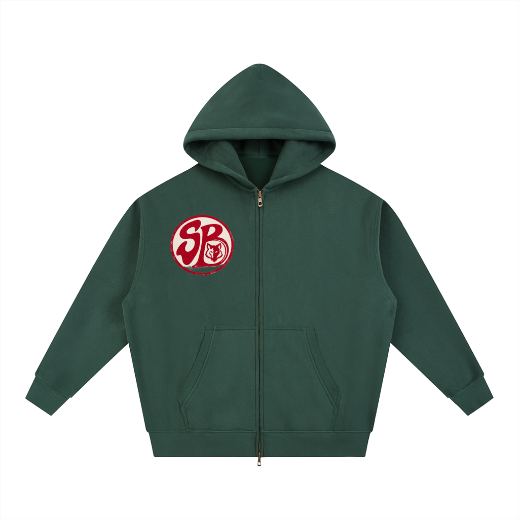 Branded Fleece Boxy Hoodie