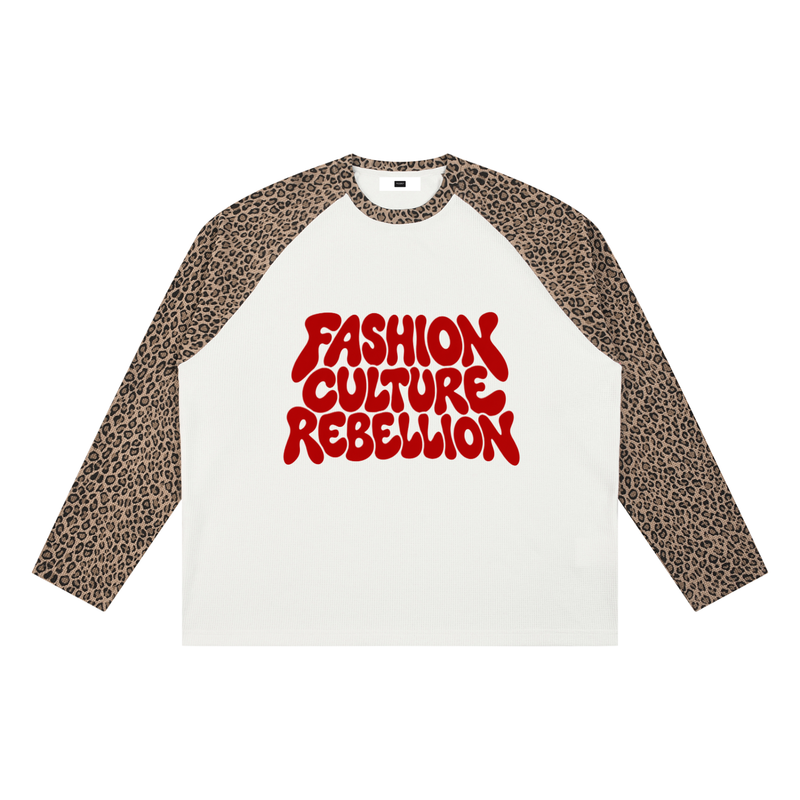 Seugruh Bastien Unisex FCR Leopard Panel Waffle T-Shirt