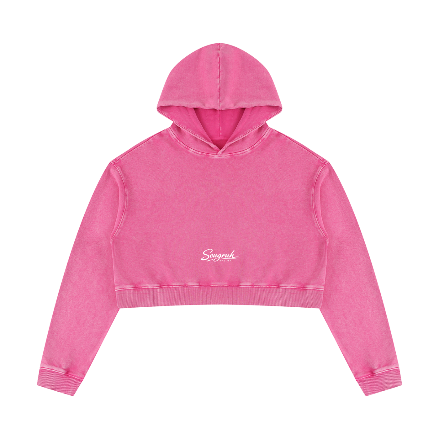 Mineral Washed Crop Hoodie