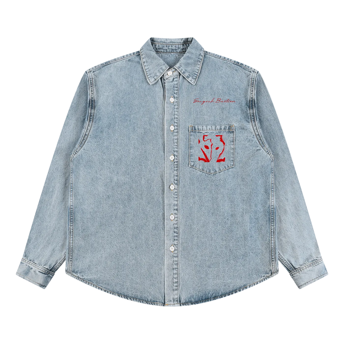 Vintage Red Wolf Denim