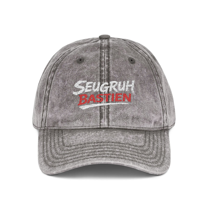 Seugruh Bastien Concrete Vintage Cap - cotton twill embroidered streetwear dad hat