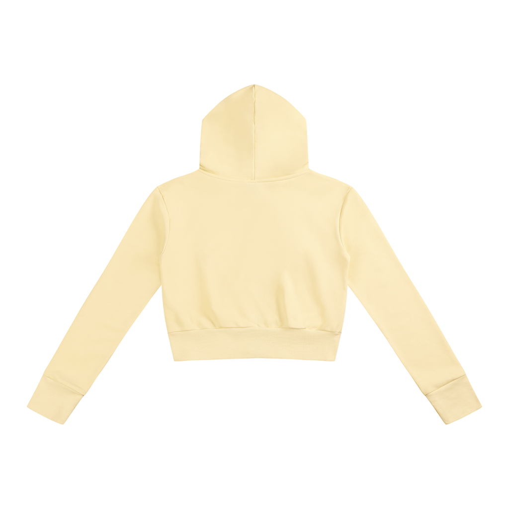 Slim Crop Full Zip Hoodie